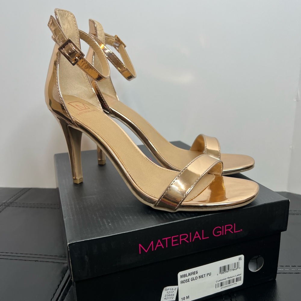 Material Girl. ROSE GOLD Sandals